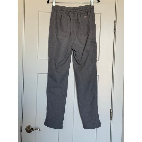 FIGS High Waisted Yola Skinny Scrub Pant Womens Small Dark Grey - Picture 4 of 9